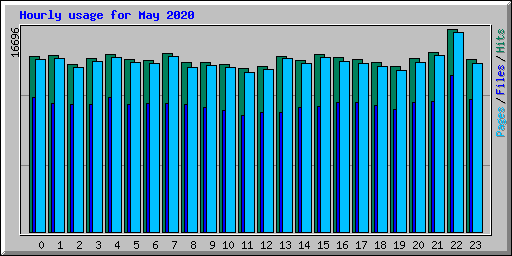 Hourly usage for May 2020