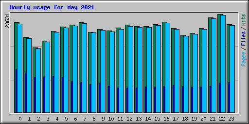 Hourly usage for May 2021