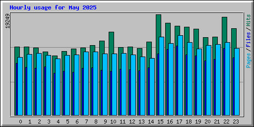 Hourly usage for May 2025